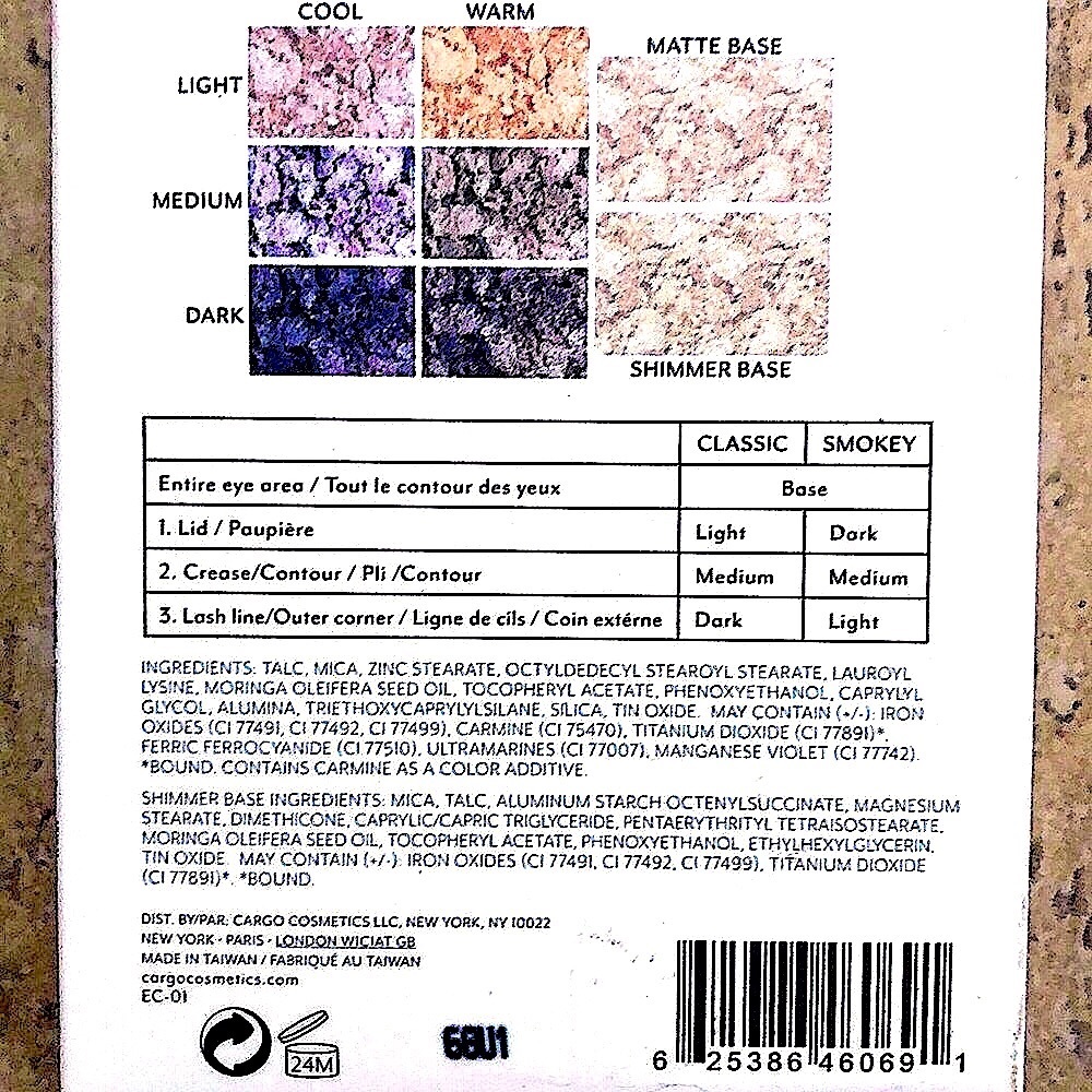 NEW CARGO Cosmetics #01 Eye Shadow Palette - Picture 8 of 10